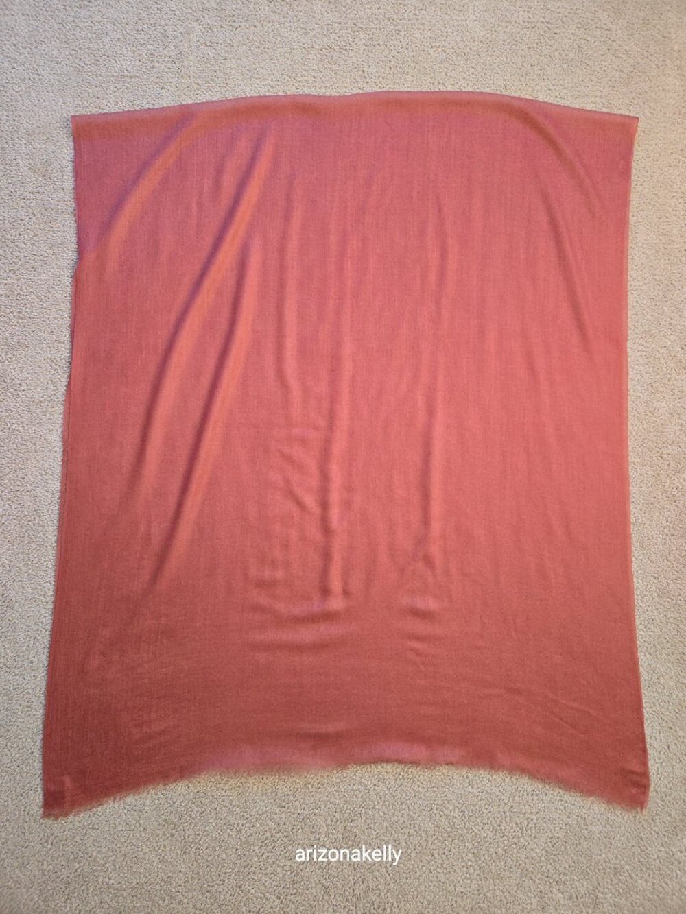 NWOT Ovcio Featherlight Cashmere Scarf Desert Rose Pink - Picture 13 of 13